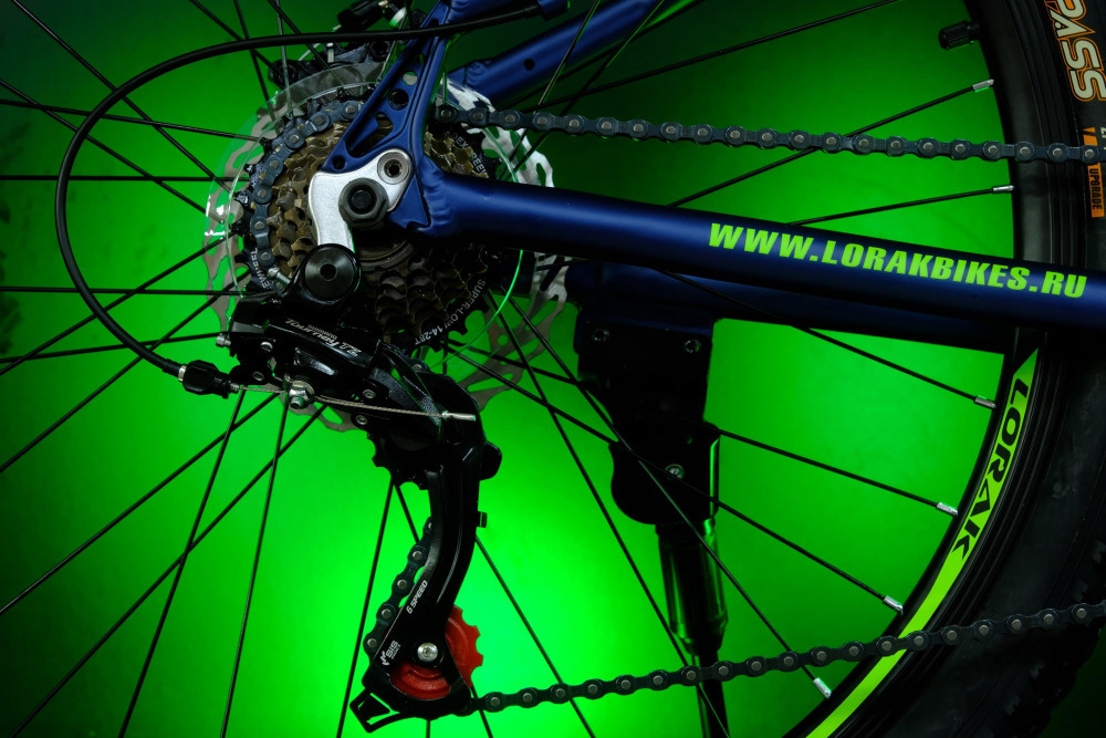 LORAK SHARK 26 BLACK Матовый Синий/Зелёный